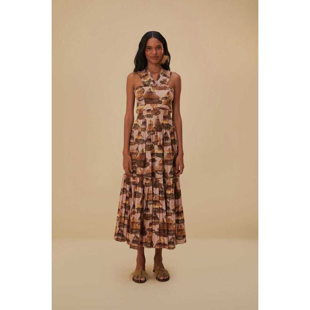 Malocas Beige Sleeveless Midi Dress farm
Rio